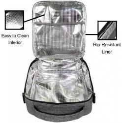 Gelory Large capacity Plain color Portable Thermal Cooler Bag for Food Waterproof Thermal Cooler Insulated Bag