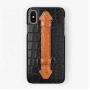 Capa De Celular Telefone Hot Sales Genuine Leather Crocodile Pattern Mobile Cell Phone Case Cover With Handle For Iphone 15 16