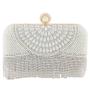 Wholesale ladies clutch bags dinner party evening bag wedding party rhinestone tassel elegant pearl bag for woman