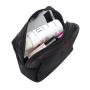 Gelory Women Travel Black Mesh Cosmetic Bag Zipper Make Up Makeup Case Organizer Storage Pouch Toiletry Beauty Wash Kit Bags