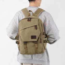 New canvas backpack with large capacity on both shoulders