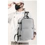 ZF249 Travel Shoulder Bag Luggage Leisure Simple Nylon Backpack Business Trip College Students Schoolbag Computer Bag USB