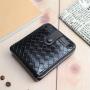 2023 New Men's Short Retro Woven Pattern Wallet Men Card Holder Wallet Men's Wallet Factory Wholesale cartera de hombre