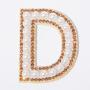 Keymay Factory Supply 26 Pieces Embroidery Adhesive Letter Stickers Chenille Alphabet Patches