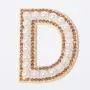 Keymay Factory Supply 26 Pieces Embroidery Adhesive Letter Stickers Chenille Alphabet Patches