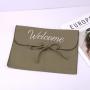 Custom Logo Printing Envelope Cotton Twll Clothes Handbag Pouch With Bow Colorful Dust Cotton Envelope Pouch