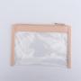 Cute Waterproof Zipper PU Clear Skin Care Cosmetic Pouch Storage Organizer Travel Flat Zipper Bag Women Lady Clear Clutch Bags