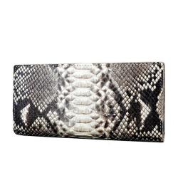 Custom Designer Fashion Classic Luxury Genuine Snake Skin Leather Women Men Unisex Long Bifold Wallet For Men Famous Brands