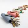 Luxury Keychain Custom Leather Keyring Key Chain Mini Leather Car Key Chain Holders