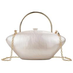 2024 New Popular Crossbody Shoulder Bag Purse Handbags Ladies Clutch Bag Women Purses White Acrylic Bags Handbags