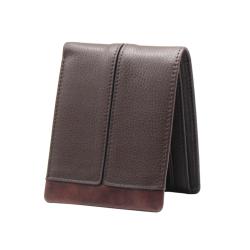 Top grain real leather RFID blocking men coin wallet Pebbled leather nice wallet men with coin pocket