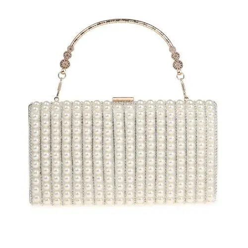 New arrival pearl bag handbag party purse bridal wedding clutch bag pearls evening bags