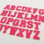 RTS Stock Cute Rainbow Plane Lightning Bolt Anchor Letter Embroidery Patches Glitter Chenille Patches