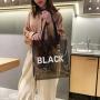 2024 Summer Bucket Jelly Bag pvc Transparent Handbag Single Shoulder Letter Large Capacity Beach Bag