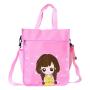 KBW747 Stationery Bag Students Large-capacity Canvas Shopping Bag Handheld Cramming Bag Waterproof Hand-carrying Schoolbag