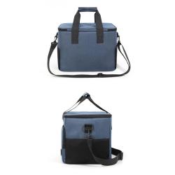 ZF333 Lunch Bag High-capacity Refrigerated Outdoor Camping with Lunch Picnic Cross-body Insulation Bag Square Insulation Box