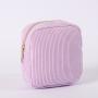 New Arrivals Top Quality Factory Wholesale Custom Corduroy Lavender Cosmetic Bags Set Make Up Travel Bag Pencil Pouch