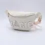 Keymay Custom Logo Embroidered Letter Fanny Pack Crossbody  Waterproof Nylon Running Waist Pack Bum Bag Belt Bag