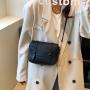 Solid Color Small Bag Women's Summer 2022 New Fashion Simple Messenger Bag Retro Postman Bag