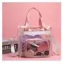 Waterproof swimming bag dry wet separate fitness bag large PVC transparent bag
