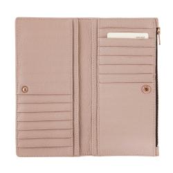 Luxury bifold minimalist zipper wallet ladies good leather wallet women card holder wallet