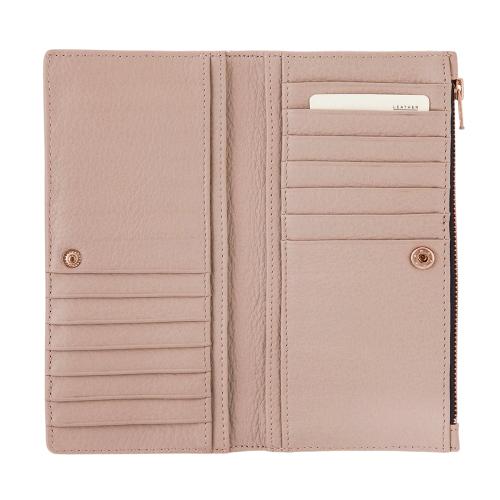 Luxury bifold minimalist zipper wallet ladies good leather wallet women card holder wallet