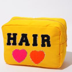 Stock RTS Mustard Yellow S M L XL 4 Pieces No MOQ Nylon Large Zipper Cosmetic Bags for Women Travel Organizer big makeup bags