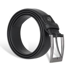 Factory direct leather men belt adjustable leather strap belt pin buckle belt for men