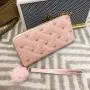 2024 Summer New Women's Wallet Medium Long Handheld Bag Trendy Indentation One Piece Fashionable Love Change Phone Bag Ladies