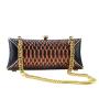 Custom Made High Quality Luxury Fashion Elegant Real Snake Skin Leather Metal Frame Women Ladies Evening Clutch Bag Handbag