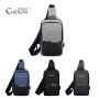 Fashion Streetwear University Sport Cycling Running Water Resistant Camo Removable Strap Usb Charging Male Sling Chest Bag