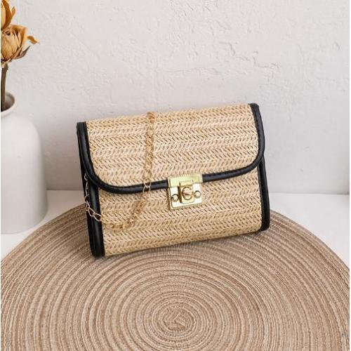 ZF354 Women's Bags One Shoulder Bag Summer Straw Weaving Beach Bag For Women Handmade Fashion Women Casual Crossbody Handbag