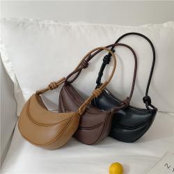New Design Hobo Half Moon Messenger Bags Women PU Leather Fashion Dumpling Shoulder Bag Meniscus Small Luxury Crossbody Bag