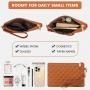 LOVEVOOK 15.6 inch Laptop Tote Bag with Clutch Purses Lady Office Business Briefcase Large Capacity Laptop Handbags for Women