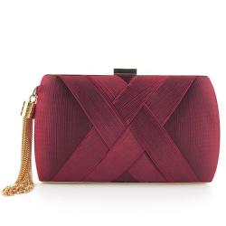Satin Ladies Wallets Clutch Purse Evening Bag Women Evening Clutch Bags Tassel Pendant Wedding Night Bridal Women's Silk Party