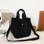 Low MOQ Large Customizable Cotton Canvas Tote Bag Durable Natural Crossbody Shopping Bag with Pockets for Packing and Logo Print