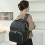 PU Leather Diaper Bag Baby Diaper Bag with Changing Station Waterproof  Leather Diaper Backpack