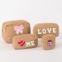Keymay RTS 4 colors 4 sizes Plush Fluffy Makeup Organizer Pouch Sherpa Soft Cosmetic Bag Teddy Makeup Bag