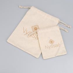High Quality Cotton Dust Linen Candle Soap Pouch Natural Muslin Canvas Gift Shoe Underwear Packaging Drawstring Bag