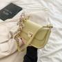 Trending  Bolsos Lock Shoulder Bag Solid Color Crossbody Bags For Women
