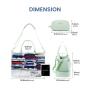 LOVEVOOK Travel Luggage Duffel Bag with USB Port Carry on Weekender Bags with Shoe Compartment Toiletry Purse Gym Bag for Women