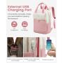 Waterproof Cute Travel Work Computer Backpack Bag with USB Port Back pack Casual Daypack Nurse Teacher Laptop Backpack for Women