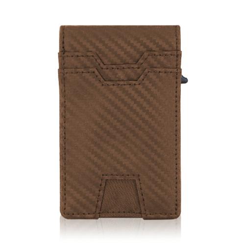Custom Business Slim Wallet Pop up Card Holder RFID Blocking Minimalist Credit Card Wallet with Money Pocket Metal Card Case