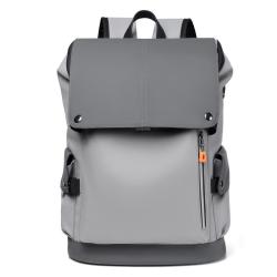 New Design Large Capacity Men's Travel Backpack Waterproof PU Leather Trendy Business Laptop Backpack Wholesale