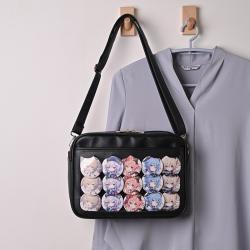 Factory Supplier Clear Window Ita Bag Crossbody for Pin Display Designer Custom Ita Bag