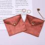 Wholesale Custom Logo Printing Small Silk Satin Envelope Jewelry Pouch Bracelet Storage Silk Jewelry Bag