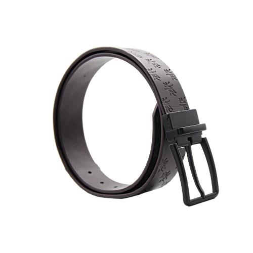 Reversible mens genuine leather belts with stainless steel buckle custom