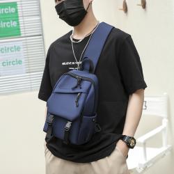 Fashion College Students Large Capacity Shoulder Crossbody Backpack Custom Logo Waterproof Chest Bag For Men