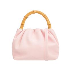 2024 OEM/ODM Luxury Designer Wooden Handle Women's Crossbody Bag Handmade Leather Handbag with Custom Logo