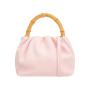 2024 OEM/ODM Luxury Designer Wooden Handle Women's Crossbody Bag Handmade Leather Handbag with Custom Logo